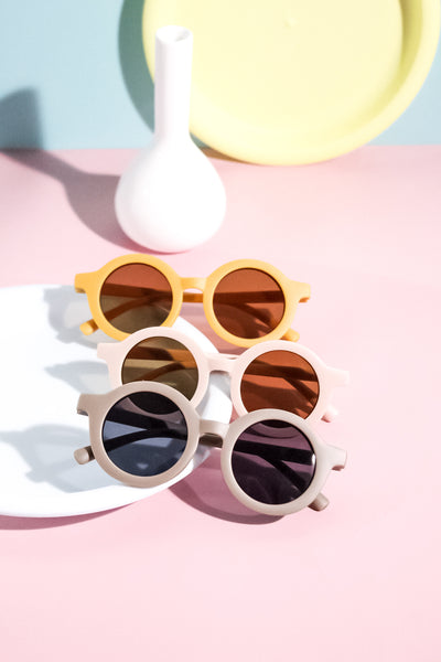 Kids Round Sunglasses - Yellow