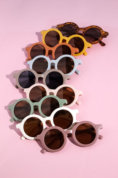 Kids Round Sunglasses - Yellow
