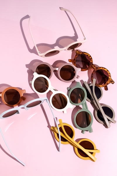 Kids Round Sunglasses - Yellow