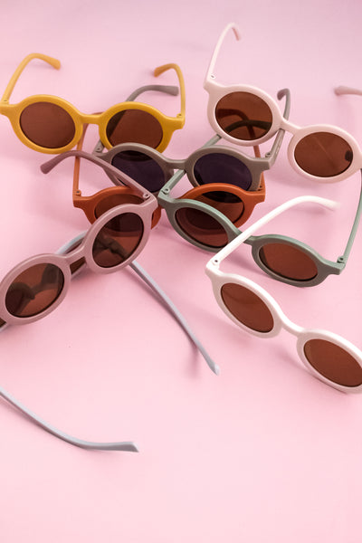 Kids Round Sunglasses - Yellow
