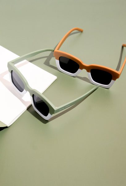 Kids Dual Color Sunglasses - Rust Orange