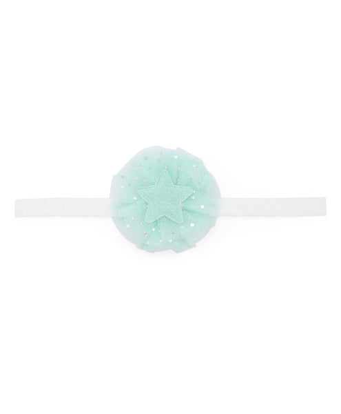 Glitter Star Headband - Light Green