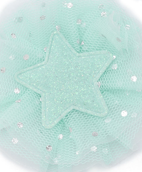 Glitter Star Headband - Light Green