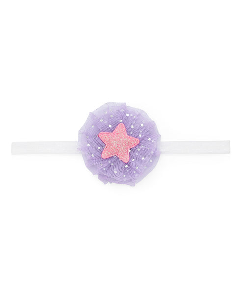 Glitter Star Headband - Purple