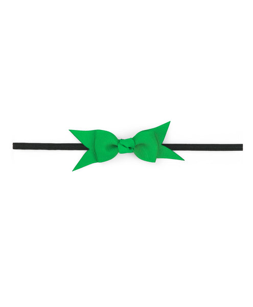 Mini Knot Bow Headband Set - Dark Blue, Green & Brown