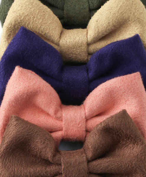 Petite Suede Bow Hairband Set