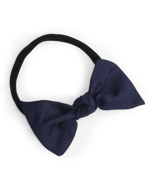 Knot Bow Headbands (Set of 2) - Light Pink & Dark Blue