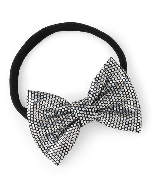 Leather Bow Headband Set - Golden & Silver