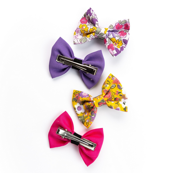 Alligator Hair Clips- Pink, Purple & Floral