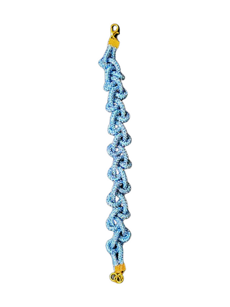 Princess Stone Twisted Bracelet- Blue