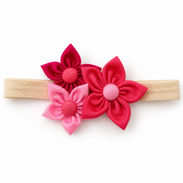 Blush Bloom Floral Headband- Pink