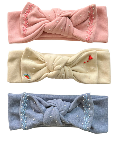 Embroidered Baby Headwraps (1Pc)