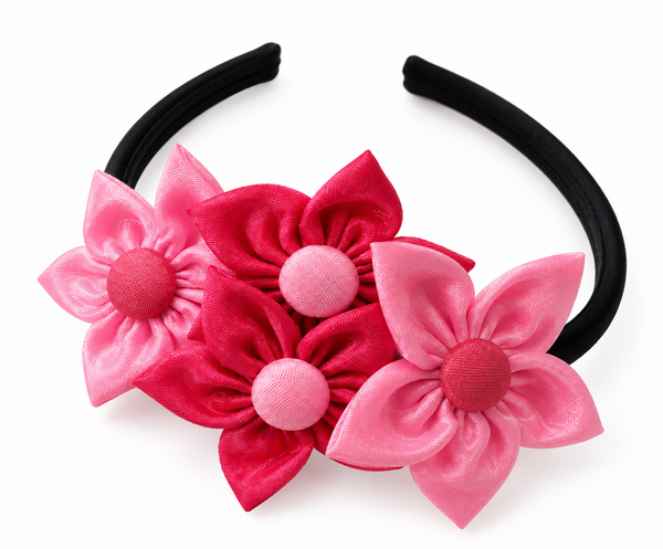 Blush Bloom Floral Hairband- Pink