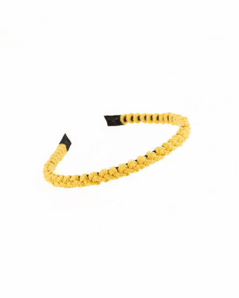Handmade Macramé Headband- Yellow