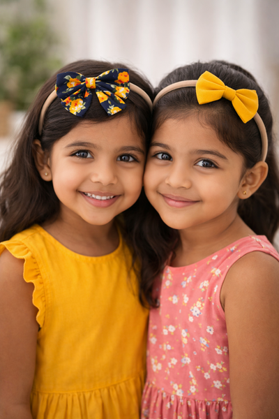 Set Of 2 Baby Soft Floral Headband- Pink (Copy)