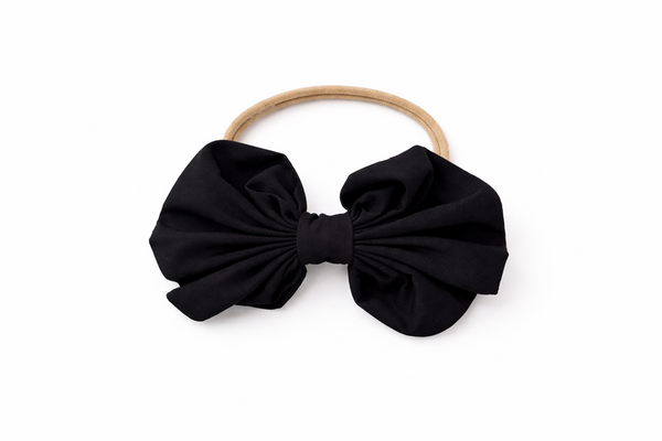 Fluffy Baby Headband- Black