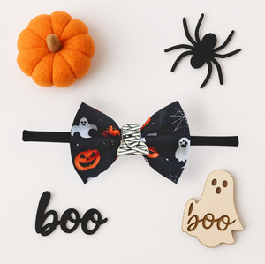 Halloween Skeleton Headband- Black