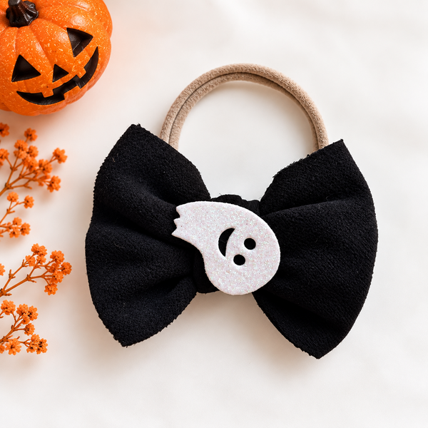 Halloween Spirit Bow Headband- Black