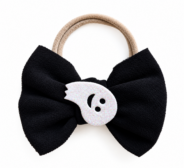 Halloween Spirit Bow Headband- Black