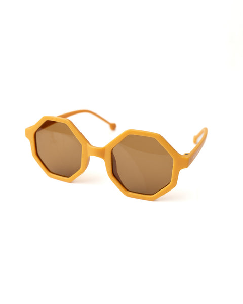 Hexagon Sunglasses for Kids- Yellow