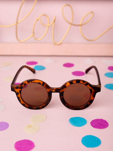 Kids Round Sunglasses - Animal Print