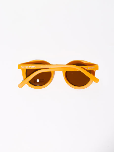 Checkered Sunglasses for Kids - Light Blue & Orange