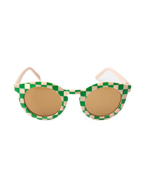 Checkered Sunglasses for Kids - Green