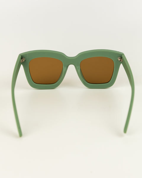 Kids Leopard Print Sunglasses - Pistachio