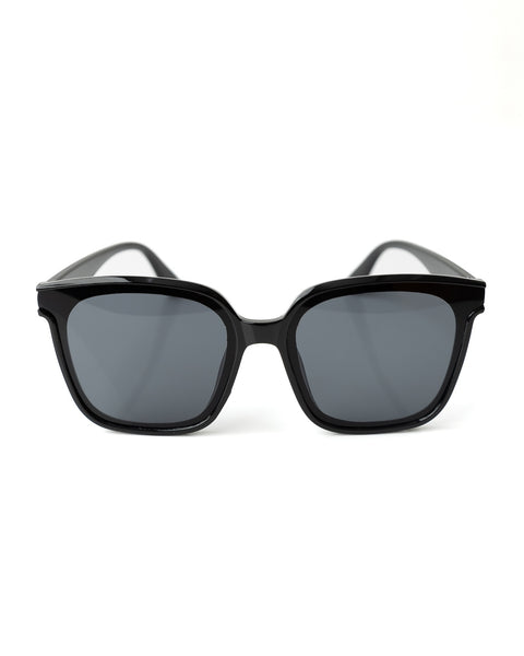 Kids Solid Square Sunglasses - Black