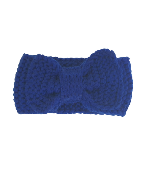 Woolen Turban Headband- Dark Blue