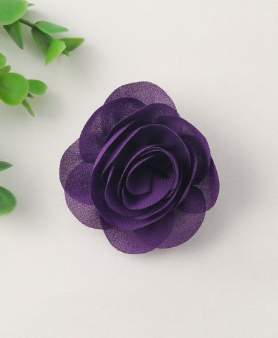 Delicate Rose Alligator Clip - Purple