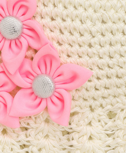Handmade Crochet Cap - Off-White