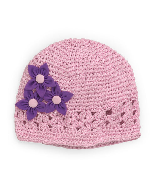 Handmade Crochet Cap - Light Pink
