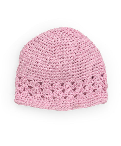 Handmade Crochet Cap - Light Pink