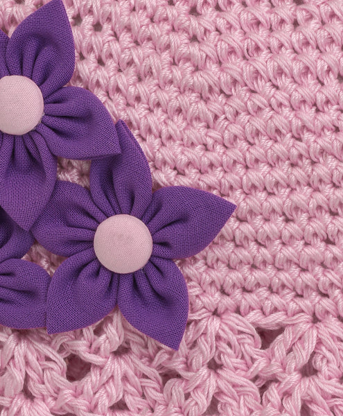 Handmade Crochet Cap - Light Pink