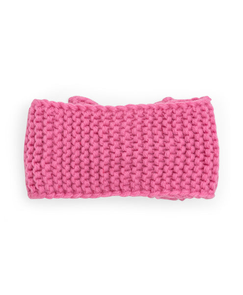 Woolen Turban Headband- Light Pink