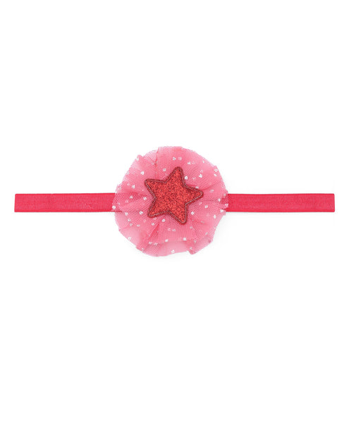 Glitter Star Headband - Red