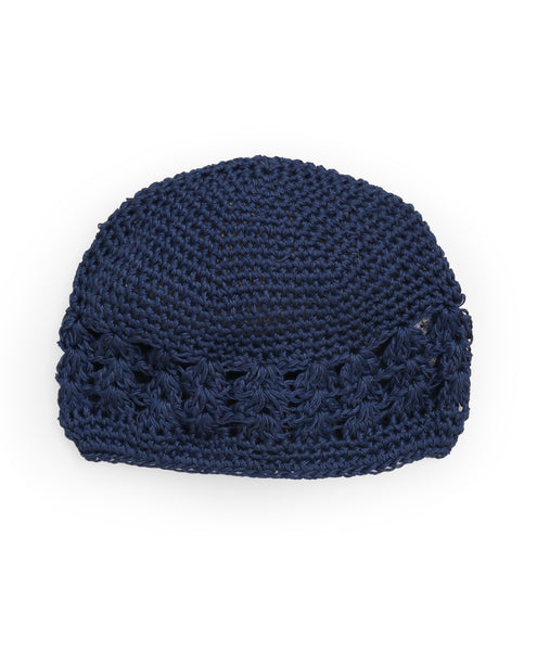 Handmade Crochet Cap - Dark Blue