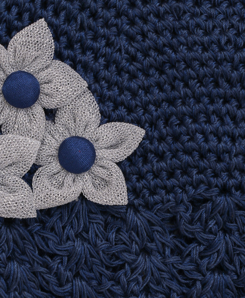 Handmade Crochet Cap - Dark Blue