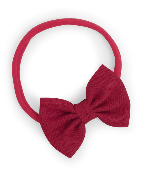 Petite Headband Set - Floral & Red