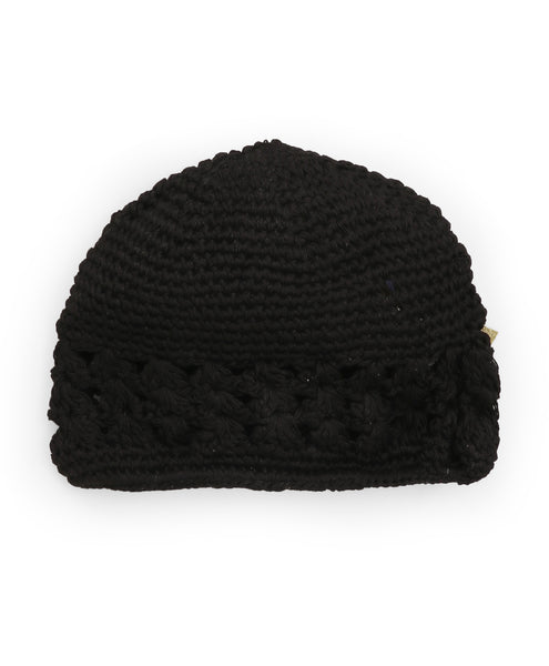 Handmade Crochet Cap - Black
