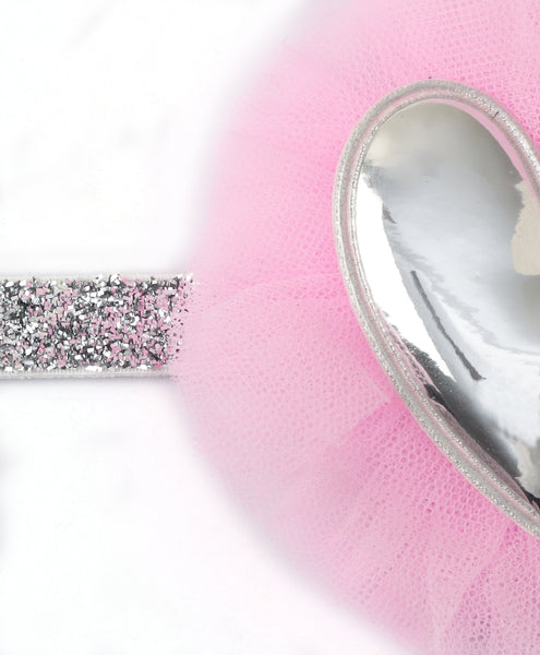 Heart Applique Headband - Light Pink