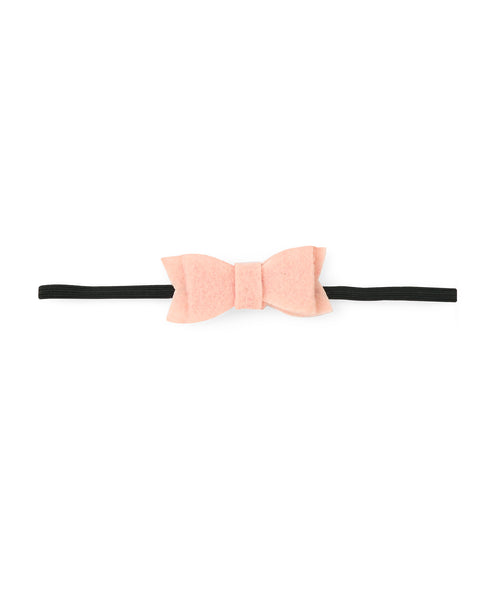 Rose & Bow Headband Set  - Dark Blue, Dark Pink & Peach