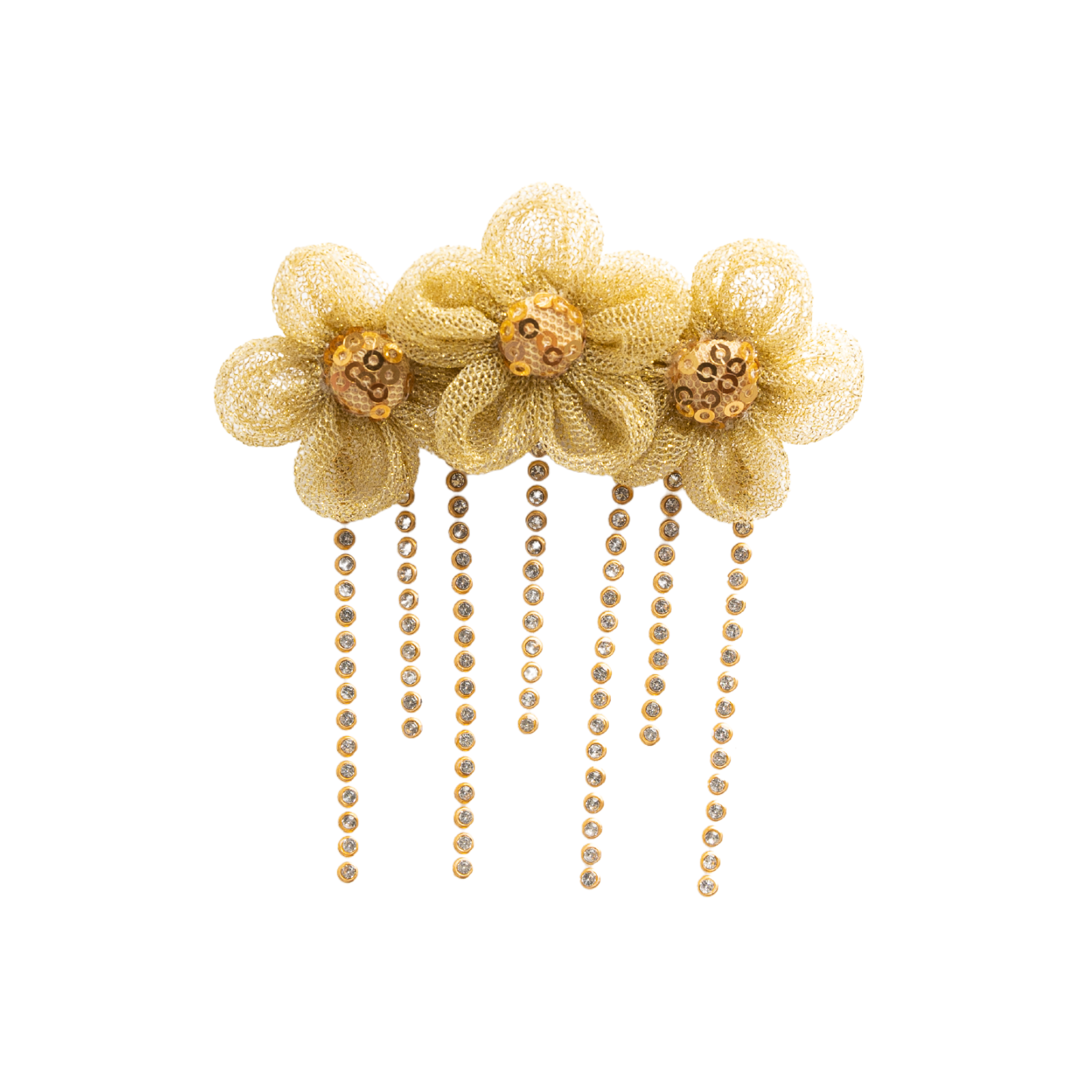 andrcium fringe flower hair band タナカダイスケ（flower 弱けれ 