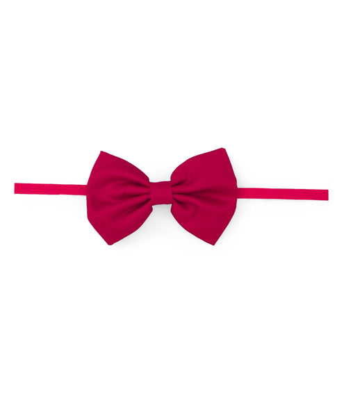 Floral Bow Headband Set - Red