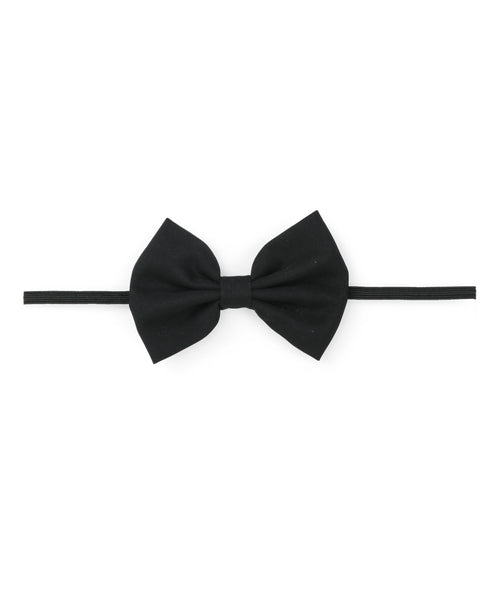 Heart Bow Headband Set - Black & White