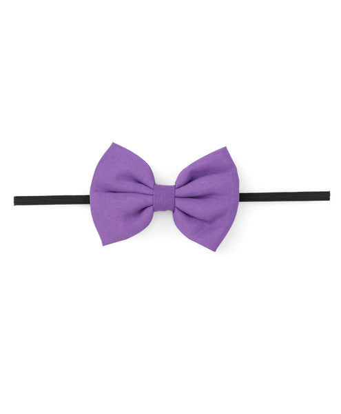 Star Bow Headband Set - Purple & Pink