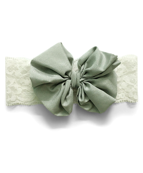 Big Bow Hairband - Grey