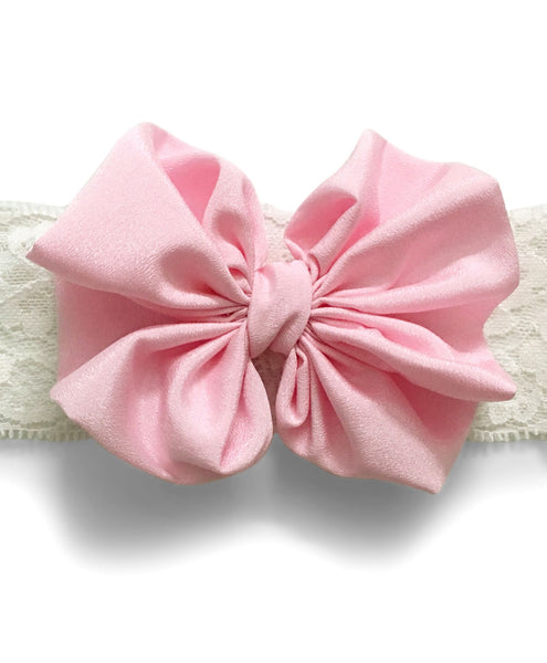 Big Bow Hairband - Light Pink