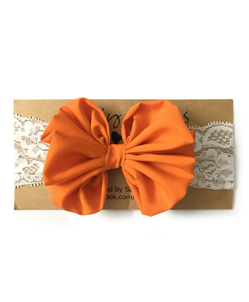 Big Bow Hairband - Orange